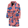 Patriot Pattern Print Men Long Robe-grizzshop