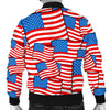 Patriot Pattern Print Men's Bomber Jacket-grizzshop