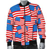 Patriot Pattern Print Men's Bomber Jacket-grizzshop