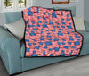 Patriot Pattern Print Quilt-grizzshop