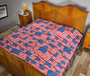 Patriot Pattern Print Quilt-grizzshop