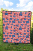 Patriot Pattern Print Quilt-grizzshop