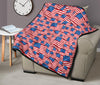 Patriot Pattern Print Quilt-grizzshop