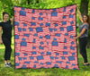 Patriot Pattern Print Quilt-grizzshop