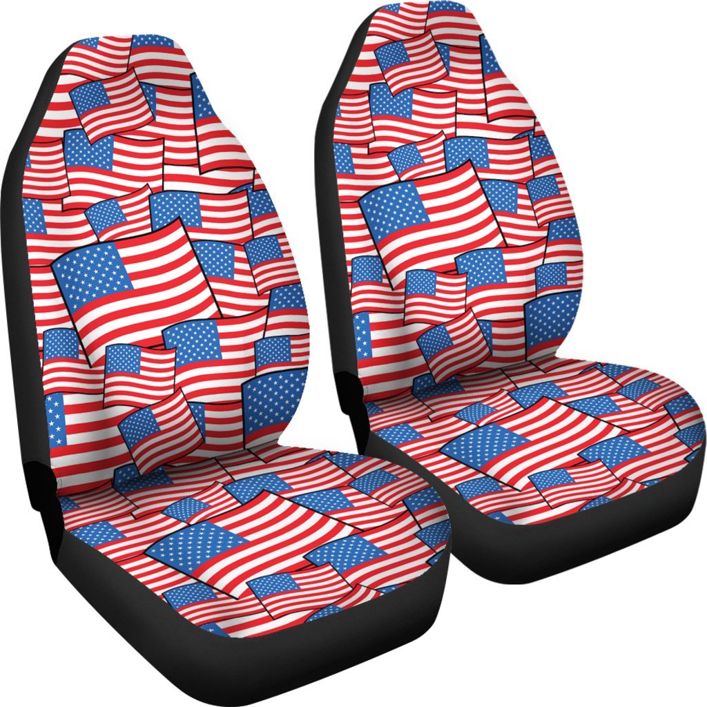 Patriot Pattern Print Universal Fit Car Seat Covers-grizzshop