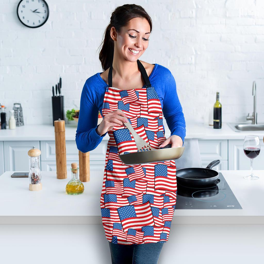 Patriot Pattern Print Women's Apron-grizzshop