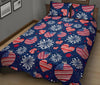 Patriot Print Pattern Bed Set Quilt-grizzshop