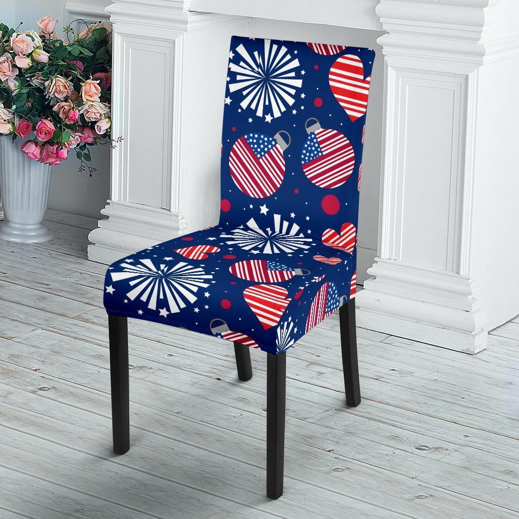 Patriot Print Pattern Chair Cover-grizzshop