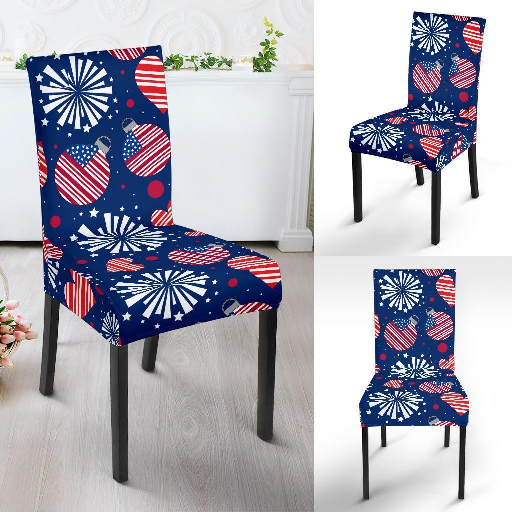 Patriot Print Pattern Chair Cover-grizzshop