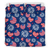 Patriot Print Pattern Duvet Cover Bedding Set-grizzshop