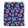 Patriot Print Pattern Duvet Cover Bedding Set-grizzshop