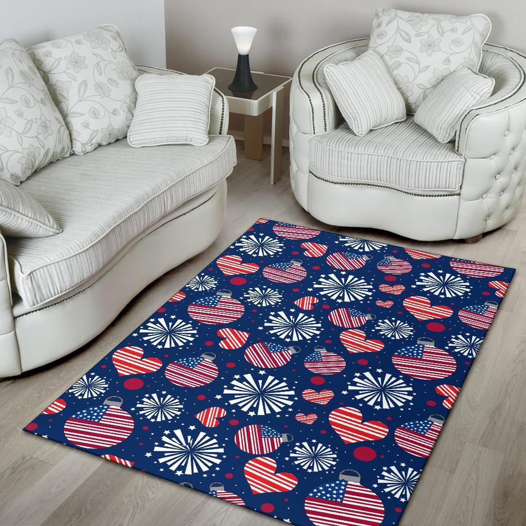 Patriot Print Pattern Floor Mat-grizzshop