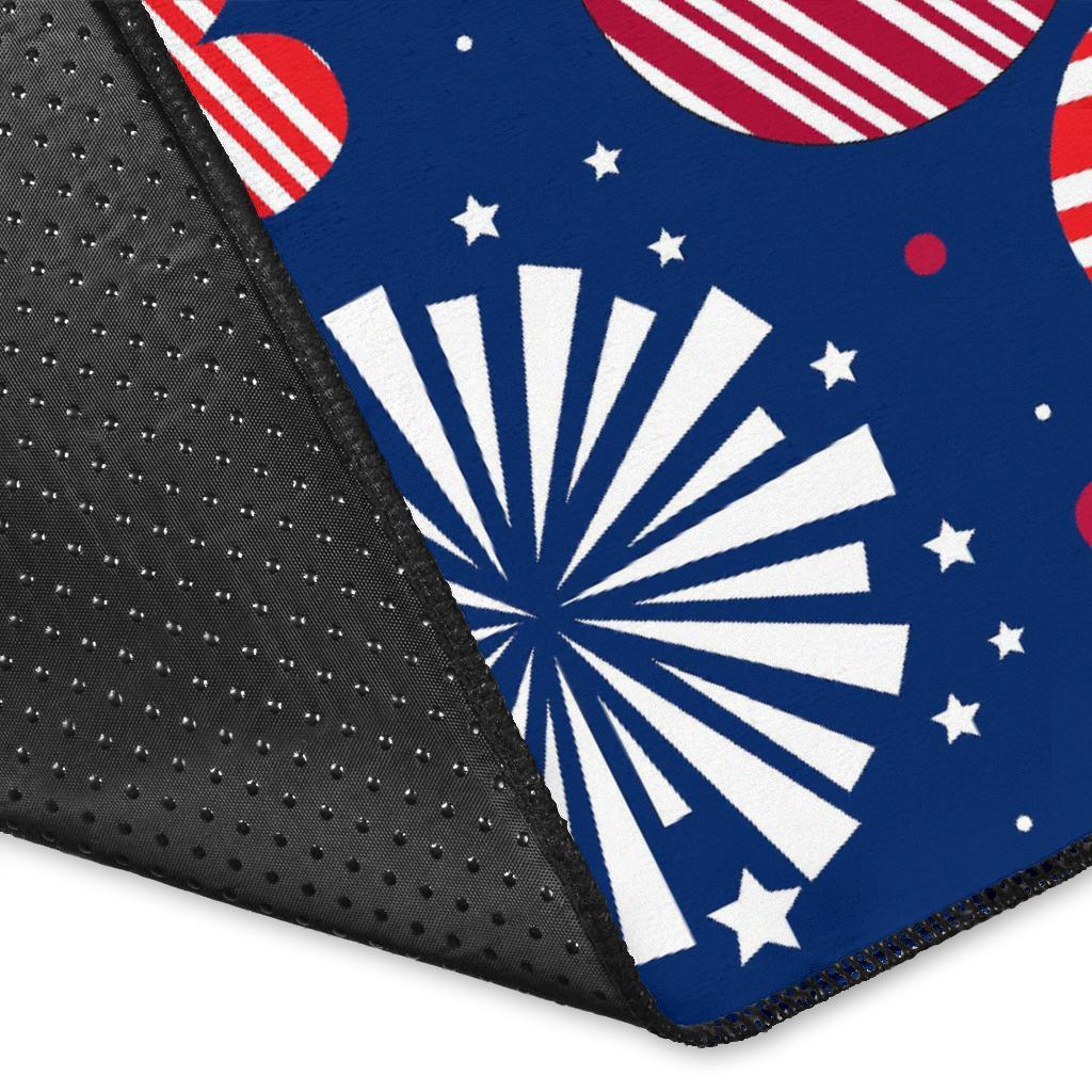 Patriot Print Pattern Floor Mat-grizzshop