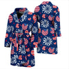 Patriot Print Pattern Men Long Robe-grizzshop