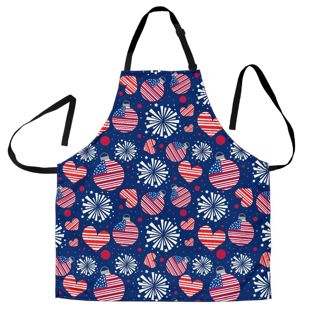 Patriot Print Pattern Men's Apron-grizzshop