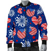 Patriot Print Pattern Men's Bomber Jacket-grizzshop