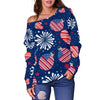 Load image into Gallery viewer, Patriot Print Pattern Women Off Shoulder Sweatshirt-grizzshop