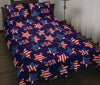 Patriot Usa Pattern Print Bed Set Quilt-grizzshop