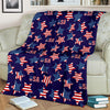 Patriot Usa Pattern Print Blanket-grizzshop