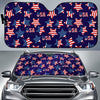 Patriot Usa Pattern Print Car Sun Shade-grizzshop