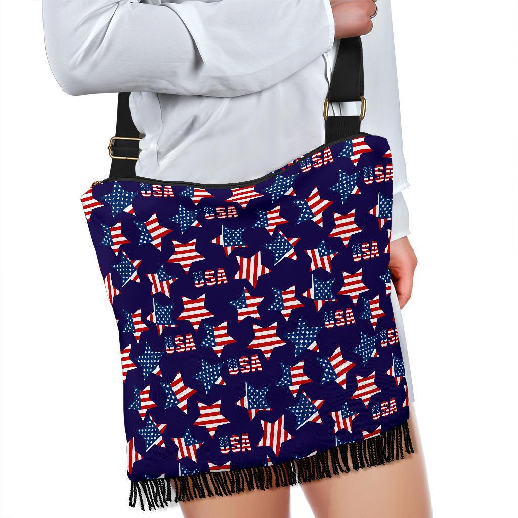 Patriot Usa Pattern Print Crossbody bags-grizzshop