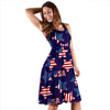 Patriot Usa Pattern Print Dress-grizzshop