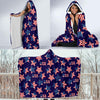 Patriot Usa Pattern Print Hooded Blanket-grizzshop