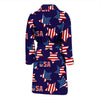 Patriot Usa Pattern Print Men Long Robe-grizzshop