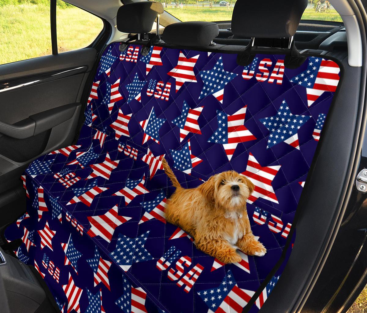 Patriot Usa Pattern Print Pet Car Seat Cover-grizzshop