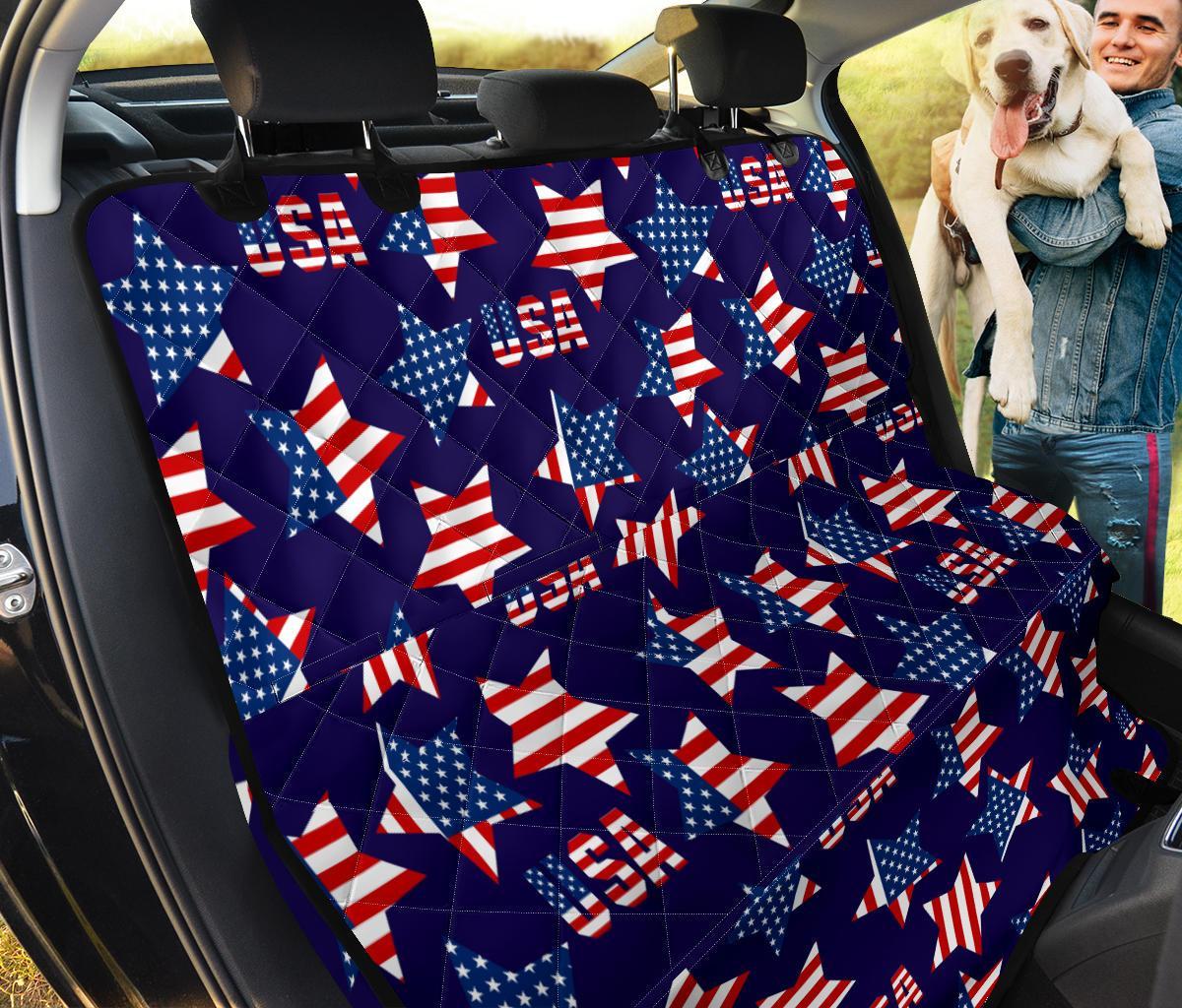 Patriot Usa Pattern Print Pet Car Seat Cover-grizzshop