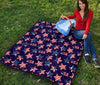 Patriot Usa Pattern Print Quilt-grizzshop