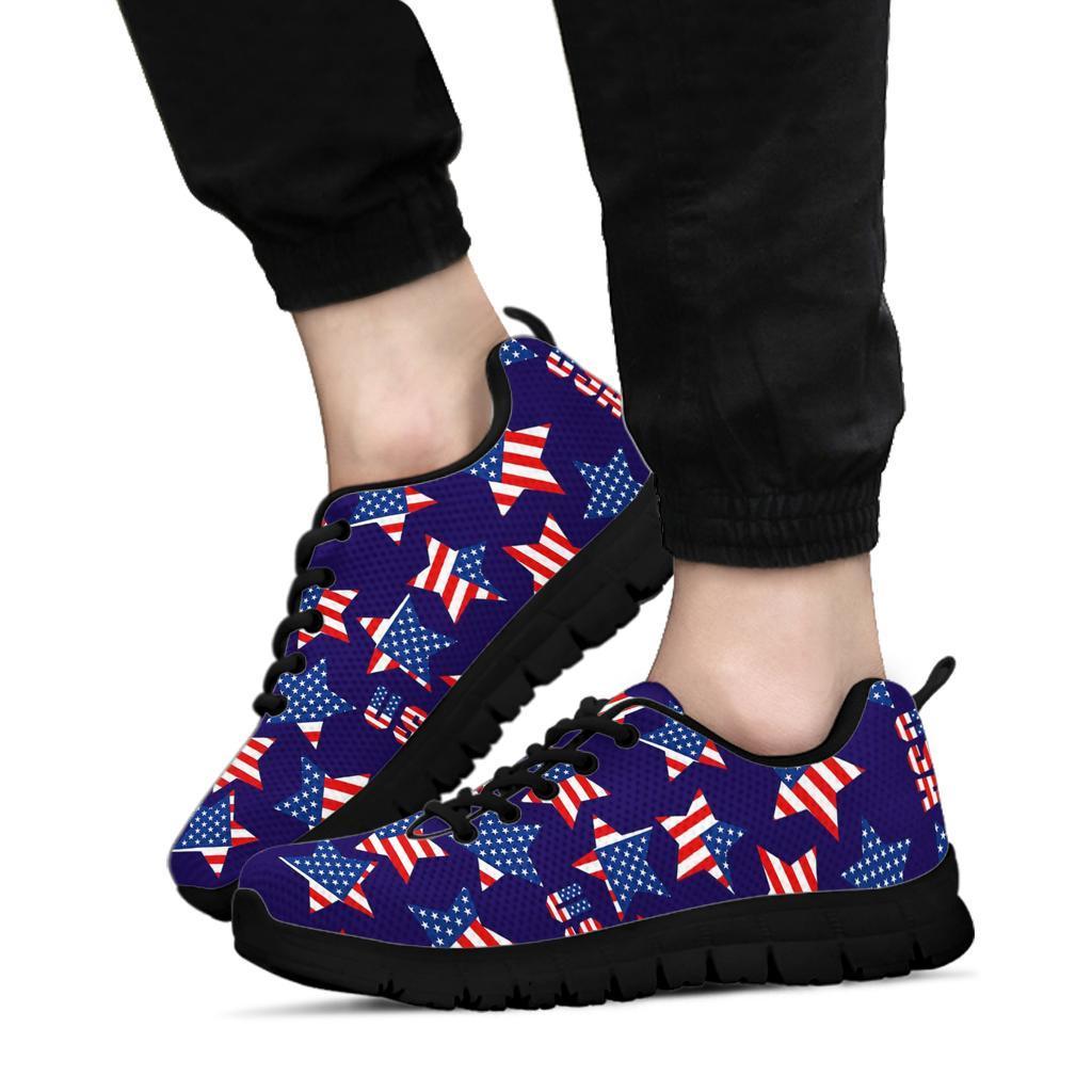 Patriot Usa Pattern Print Sneaker Shoes For Men Women-grizzshop