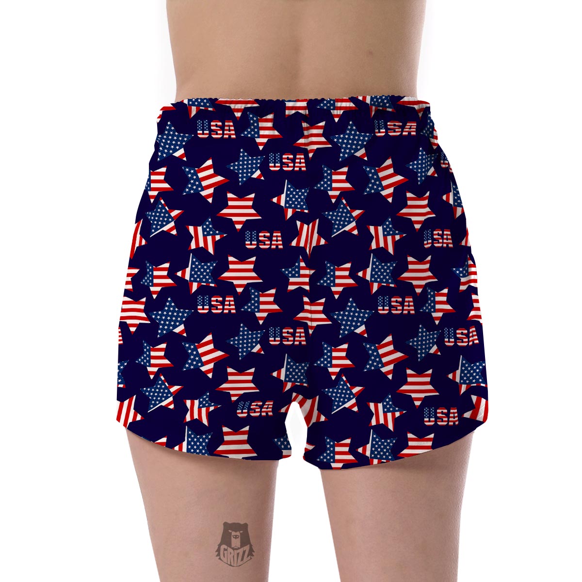 Patriot Usa Pattern Print Women's Shorts-grizzshop