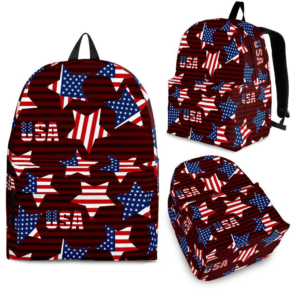 Patriot Usa Print Pattern Backpack-grizzshop