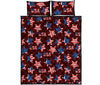 Patriot Usa Print Pattern Bed Set Quilt-grizzshop