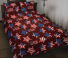 Patriot Usa Print Pattern Bed Set Quilt-grizzshop