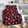 Patriot Usa Print Pattern Blanket-grizzshop