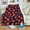 Patriot Usa Print Pattern Blanket-grizzshop