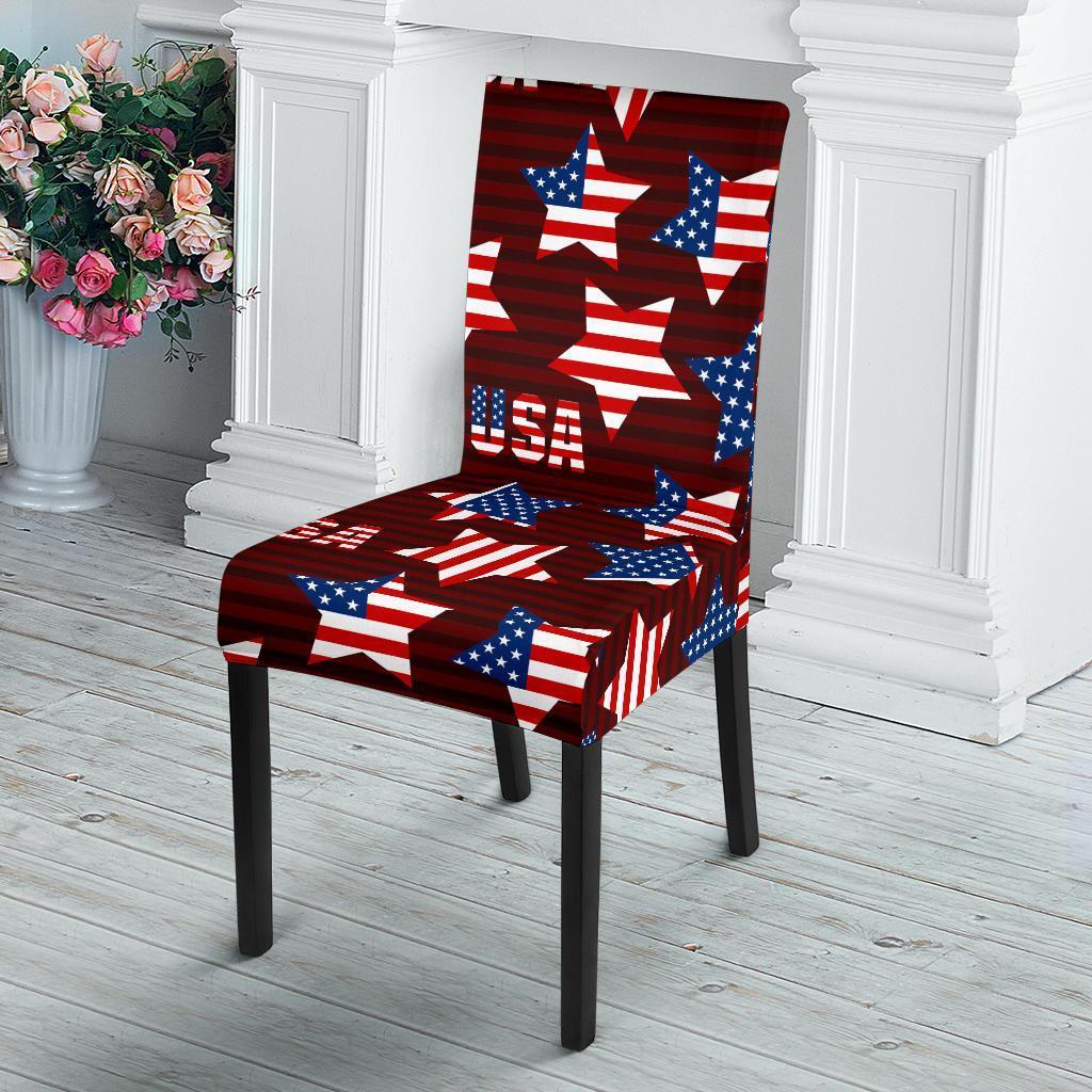 Patriot Usa Print Pattern Chair Cover-grizzshop