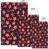 Patriot Usa Print Pattern Floor Mat-grizzshop