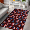 Patriot Usa Print Pattern Floor Mat-grizzshop