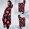 Patriot Usa Print Pattern Hooded Blanket-grizzshop