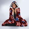 Patriot Usa Print Pattern Hooded Blanket-grizzshop