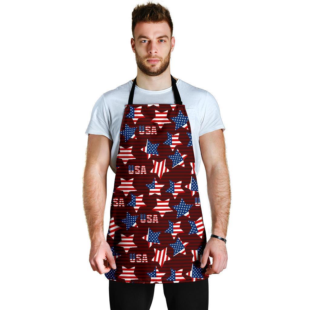 Patriot Usa Print Pattern Men's Apron-grizzshop