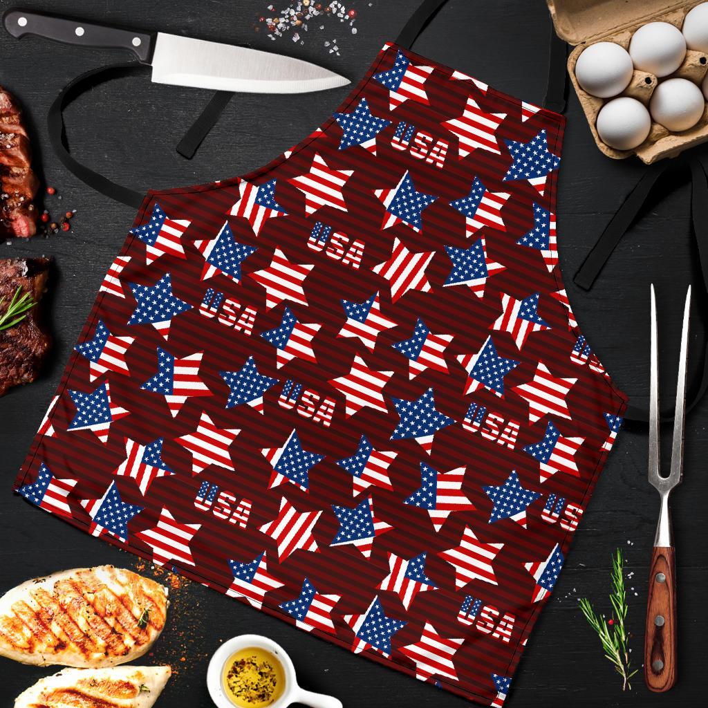 Patriot Usa Print Pattern Men's Apron-grizzshop