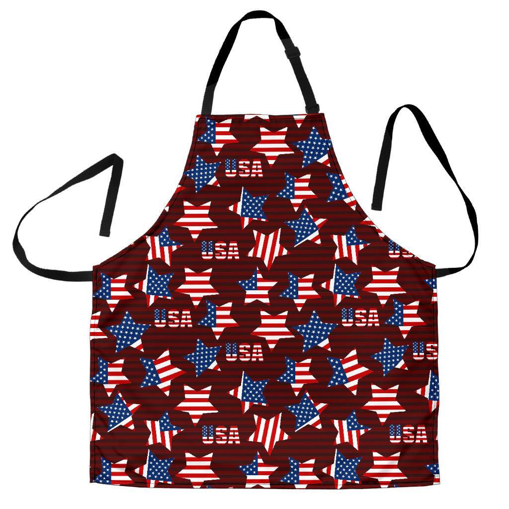 Patriot Usa Print Pattern Men's Apron-grizzshop