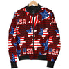 Patriot Usa Print Pattern Men's Bomber Jacket-grizzshop