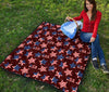 Patriot Usa Print Pattern Quilt-grizzshop