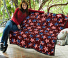 Patriot Usa Print Pattern Quilt-grizzshop