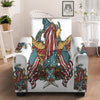 Patriotic Art Statue Of Liberty Print Armchair Slipcover-grizzshop